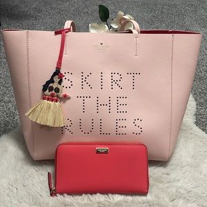 ✨ Kate Spade Skirt the Rules Hallie Tote with matching wallet✨